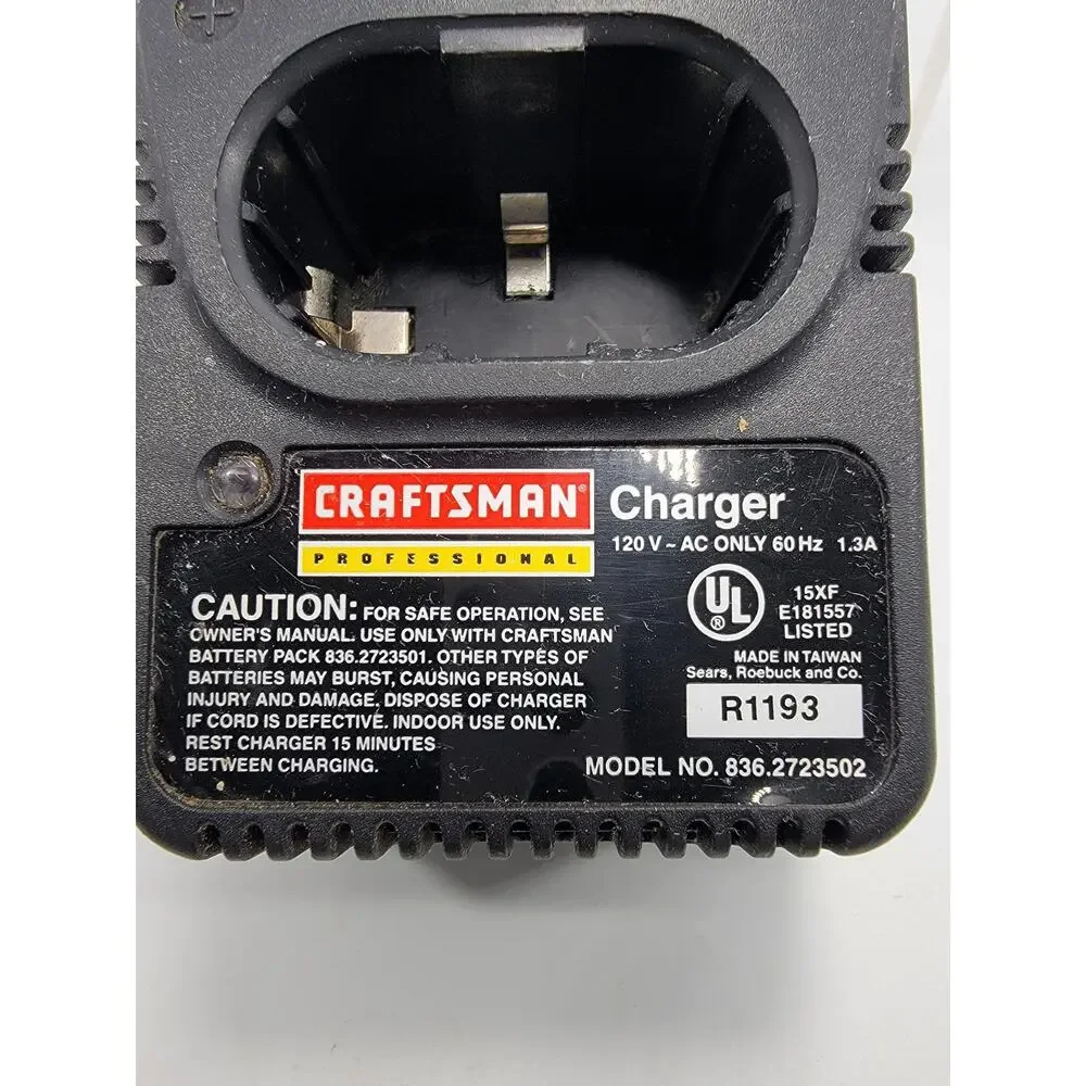 Craftsman Professional R1193 Power Tool Battery Charger 120V AC 60Hz 1.3A